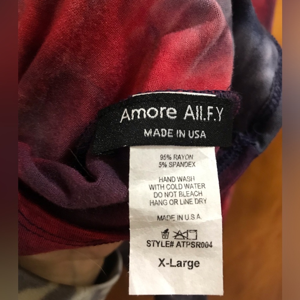 Amore All F.Y. XL Tie Dye Tank - Picture 3 of 4